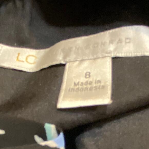 Lauren Conrad Size 8 Black Dress with Light Blue Birds Cutout and Waist - Picture 6 of 8